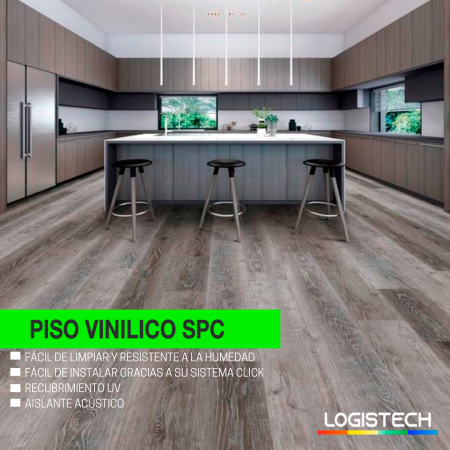 Piso Vinilico Spc 5,5mm Grey 9300. valor m2